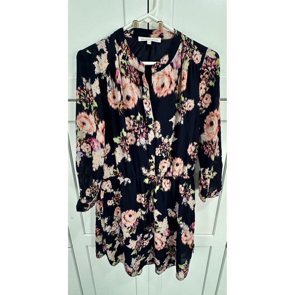 Daniel Rainn Womens‎ Floral Print Dress Size M Long Sleeve